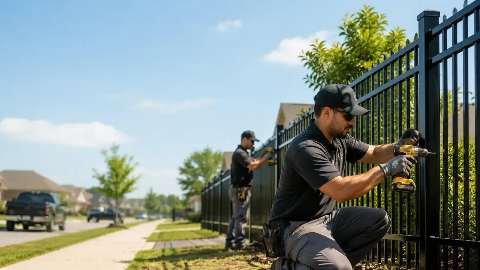 Metal Fence Installation in Industry, TX